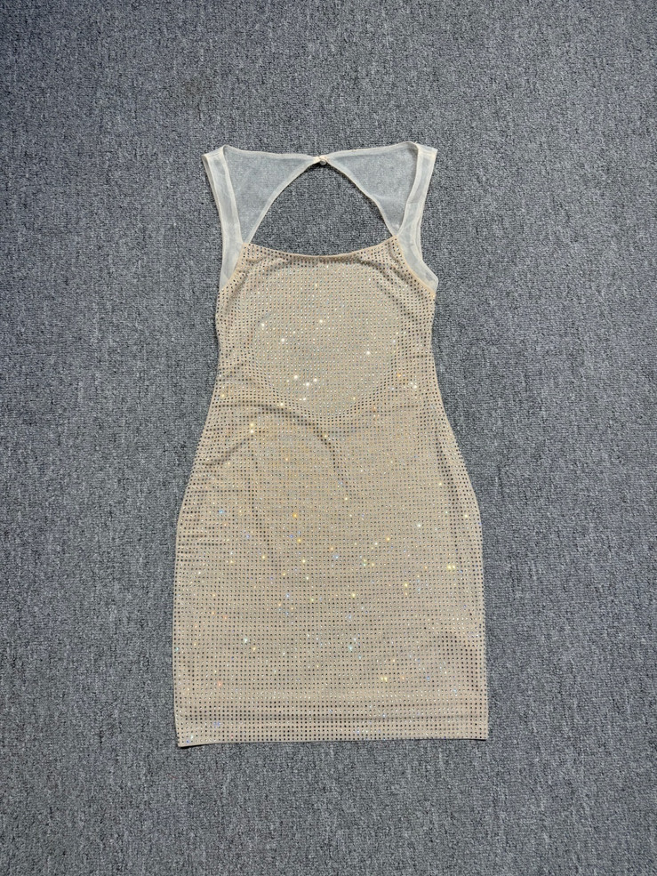 Champagne Glimmer Mini Dress