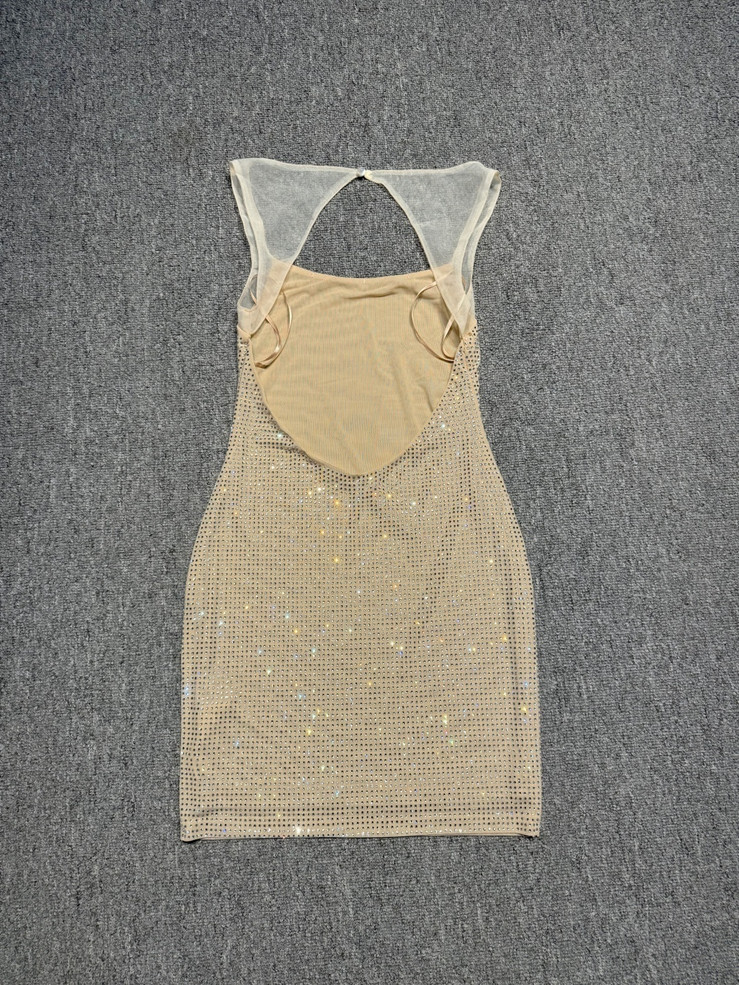 Champagne Glimmer Mini Dress