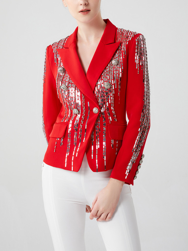 Crimson Flare Blazer