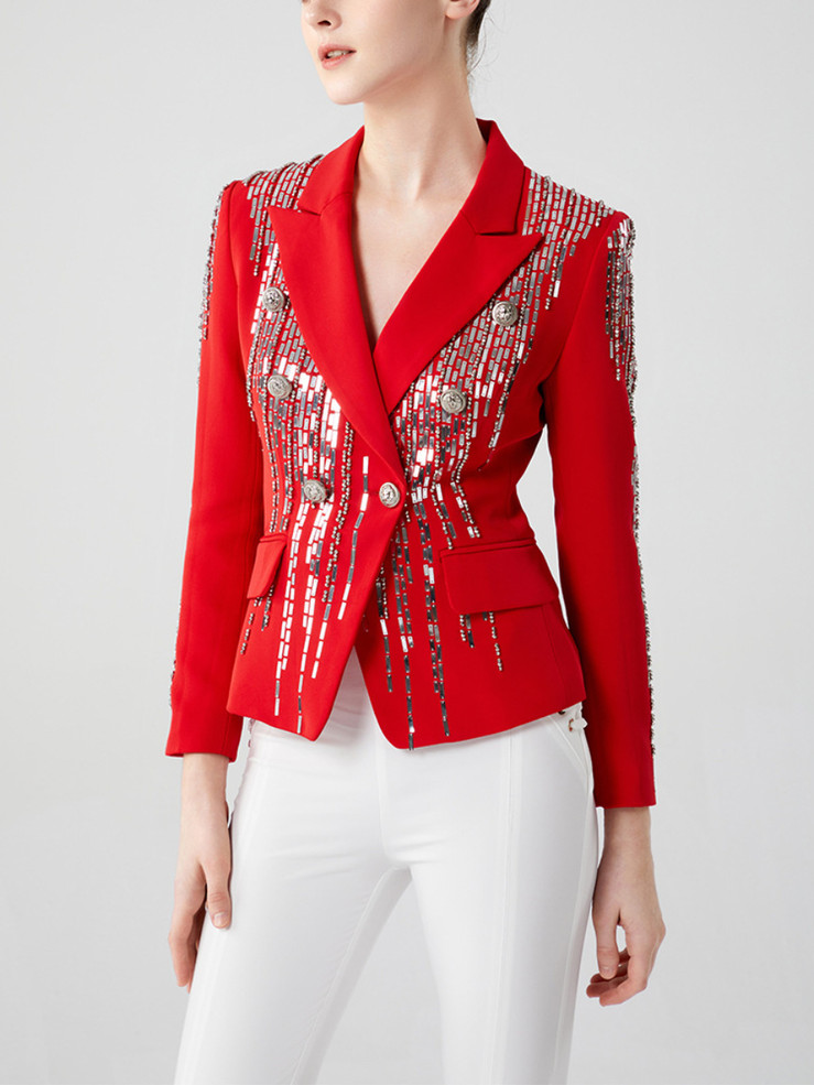 Crimson Flare Blazer