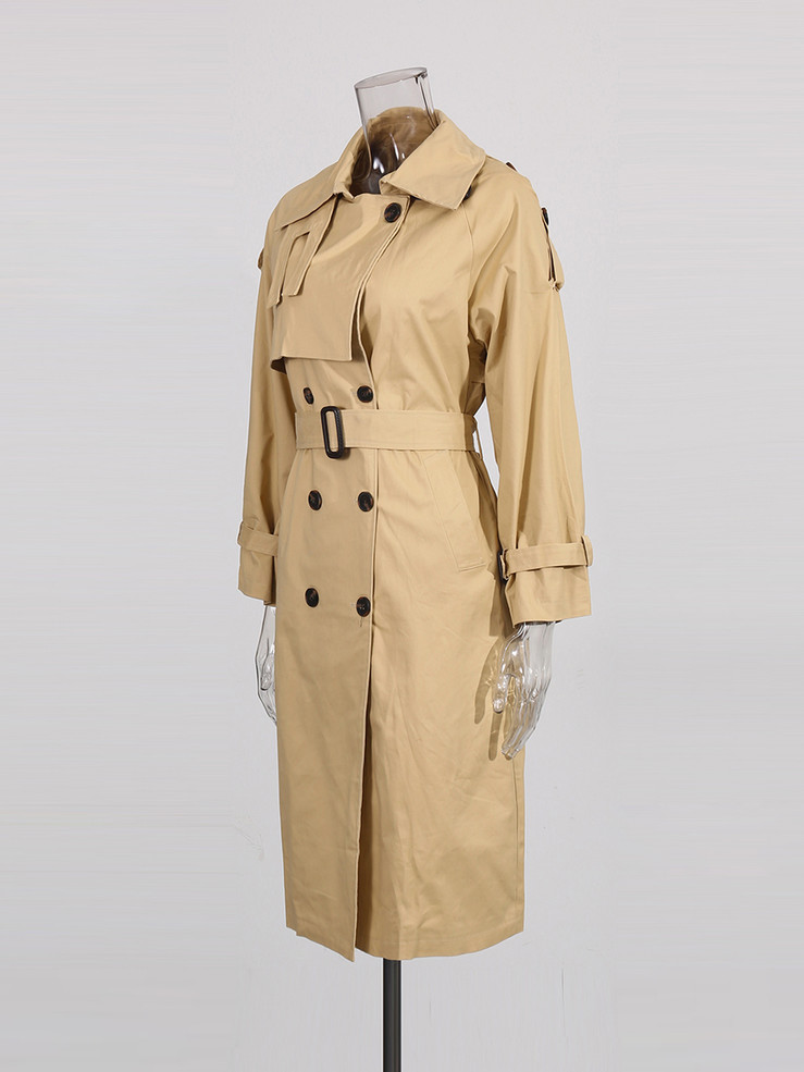 Khaki Veil Trench