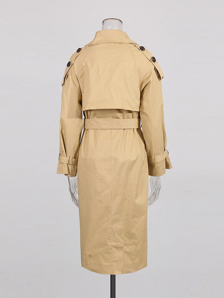 Khaki Veil Trench