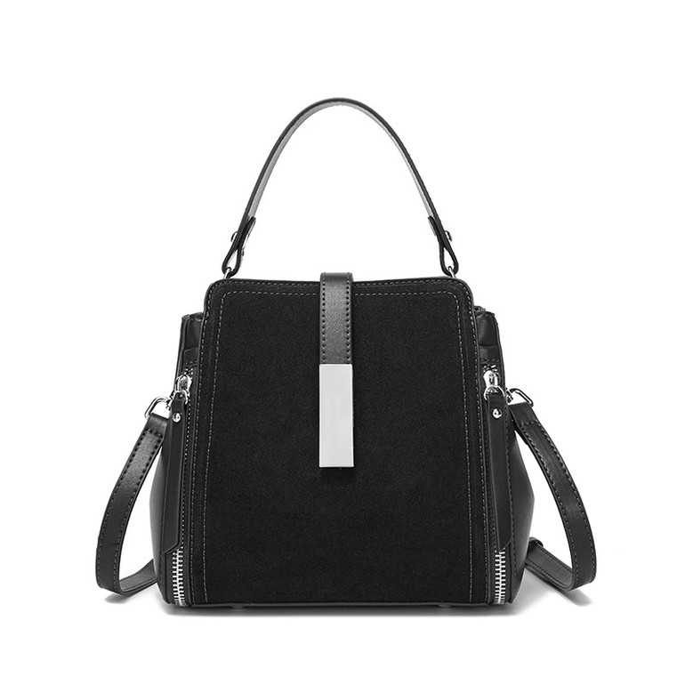 Suede Atlas Square Bag