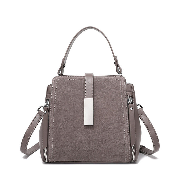 Suede Atlas Square Bag