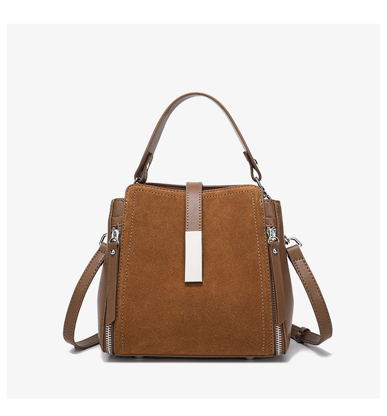 Suede Atlas Square Bag