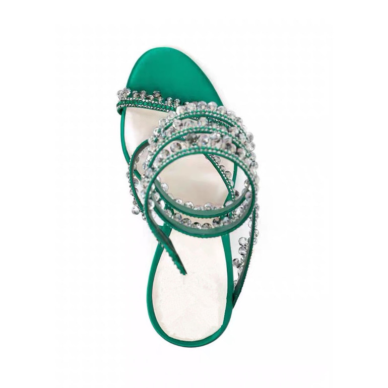 Serpentina Crystal Silk Sandals