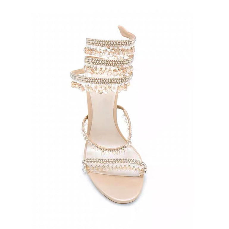 Serpentina Crystal Silk Sandals