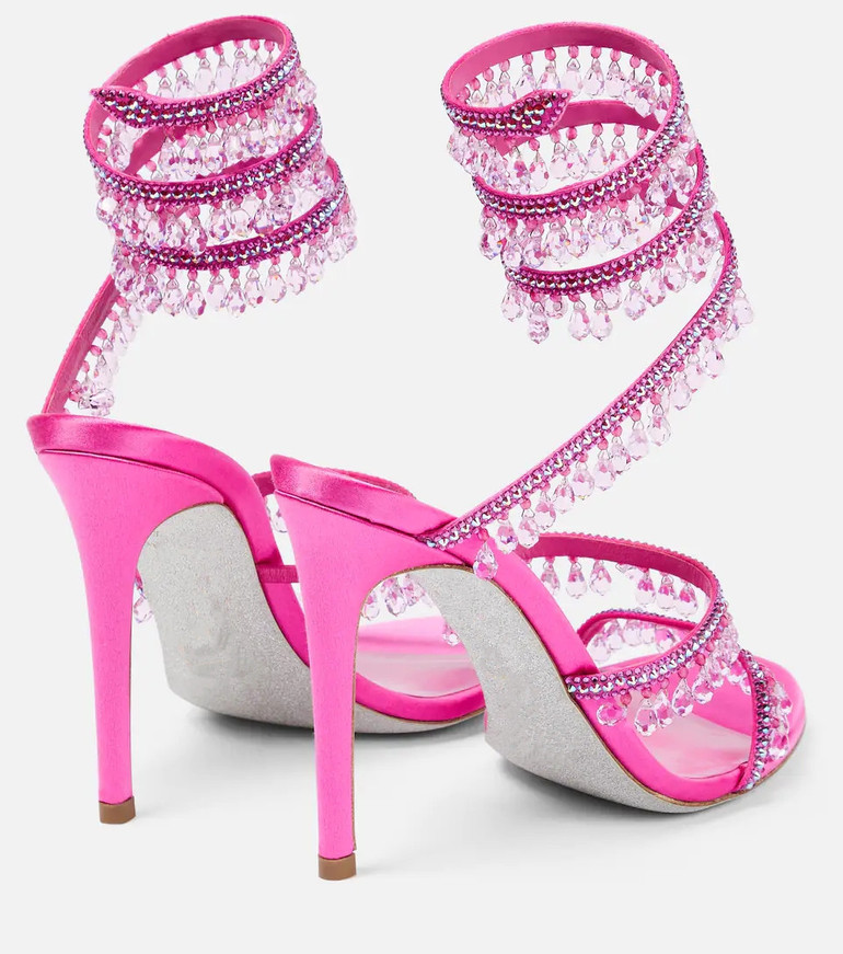 Serpentina Crystal Silk Sandals