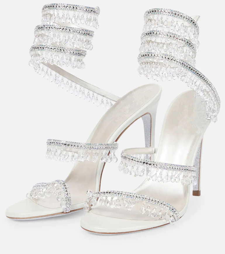 Serpentina Crystal Silk Sandals