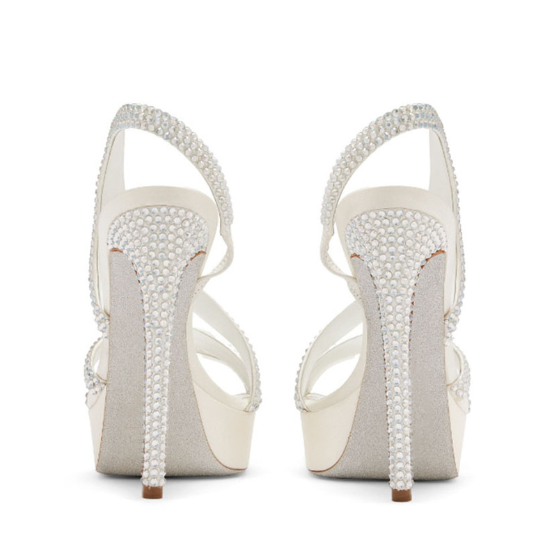 Crystal Halo Slingback Sandals