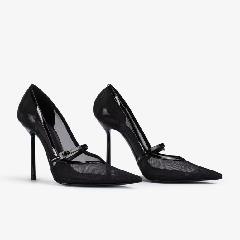 Midnight Crystal Veil Pumps 