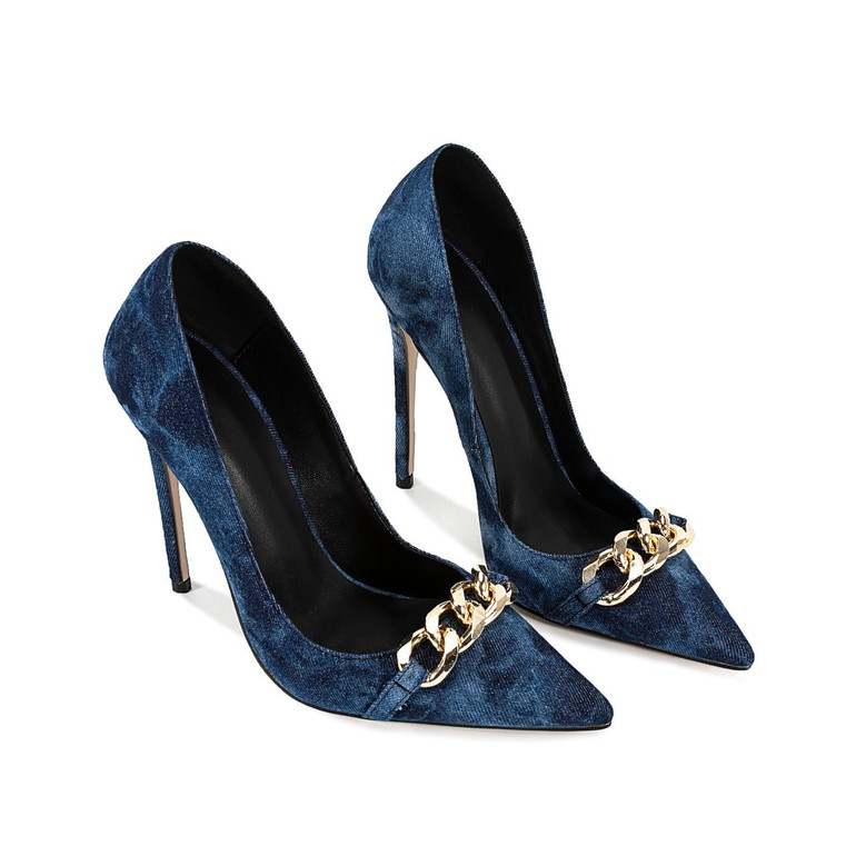 Grrly Grrls Indigo Chainpoint Heels 