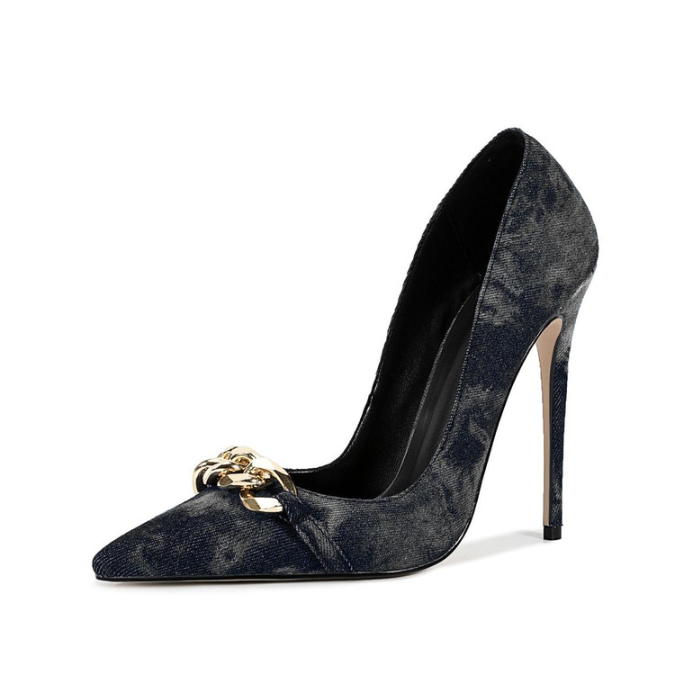 Grrly Grrls Indigo Chainpoint Heels 