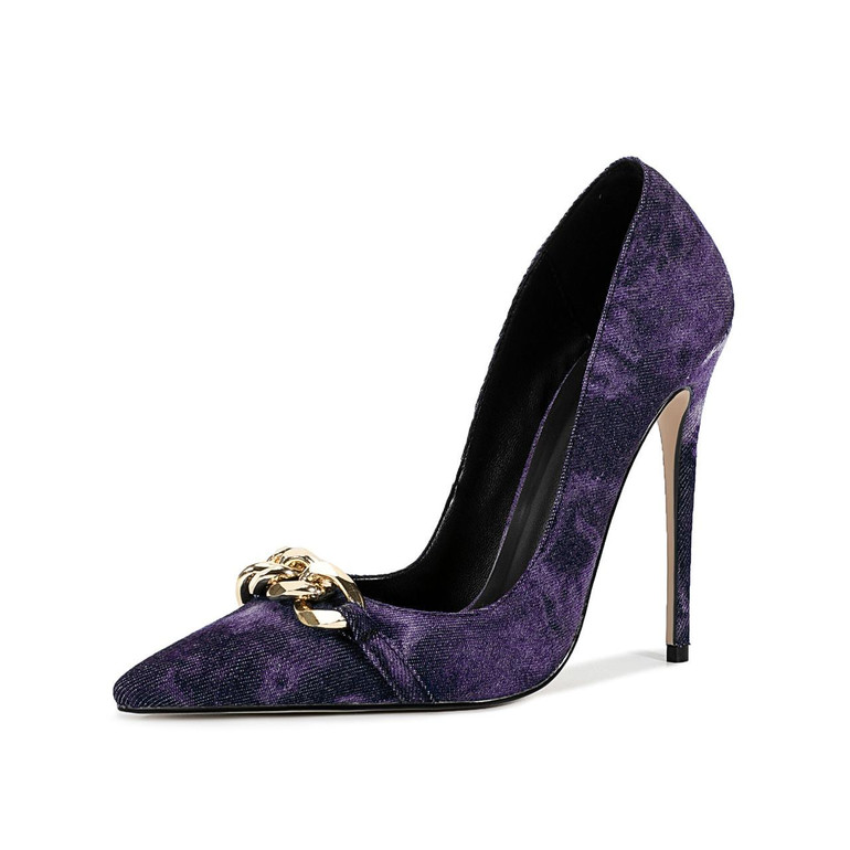 Grrly Grrls Indigo Chainpoint Heels 