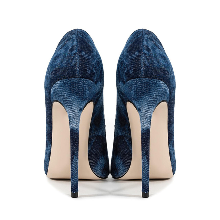 Grrly Grrls Indigo Chainpoint Heels 