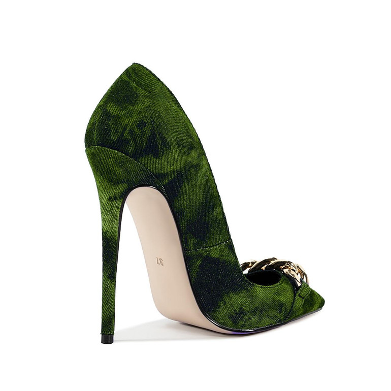 Grrly Grrls Indigo Chainpoint Heels 