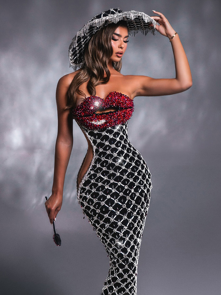 
Crystalline Illusion Gown