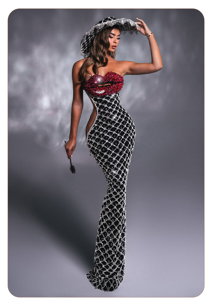 
Crystalline Illusion Gown