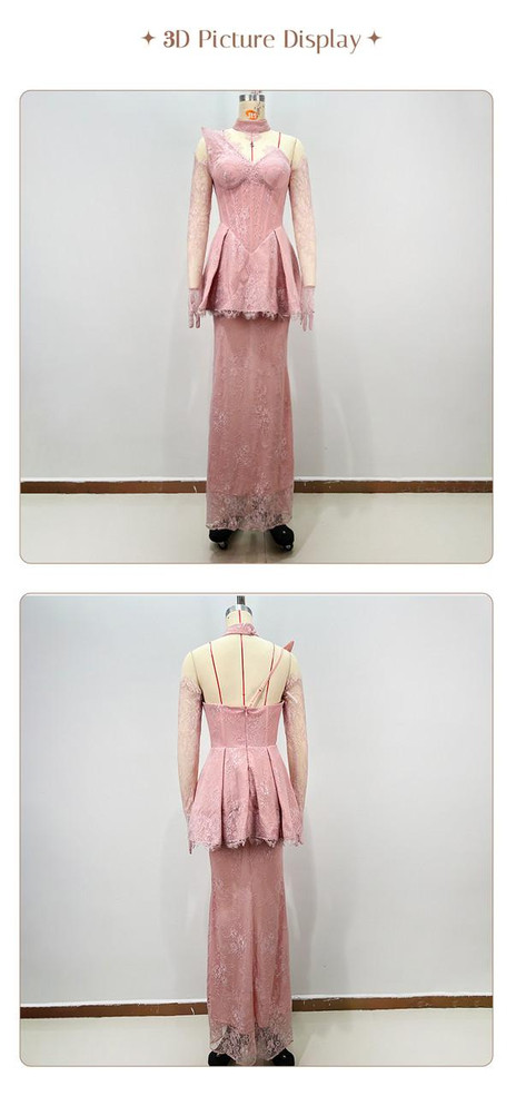 Grrly Grrls Lace Illusion Gown 