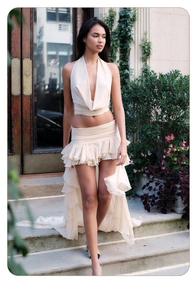 Split Horizon Two Piece Dress