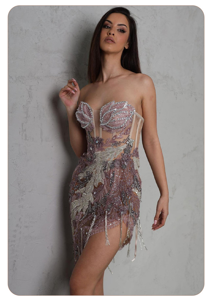 Refractive Edge Midi Dress