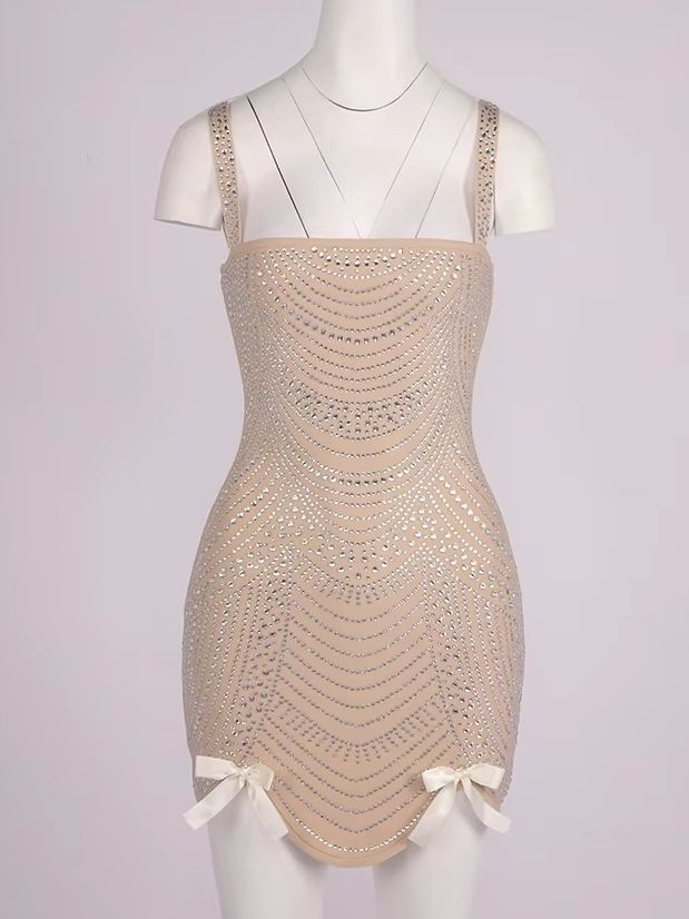 Lattice Glint Mini Dress