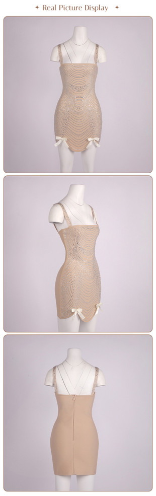 Lattice Glint Mini Dress