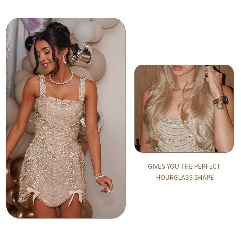 Grrly Grrls Lattice Glint Mini Dress 