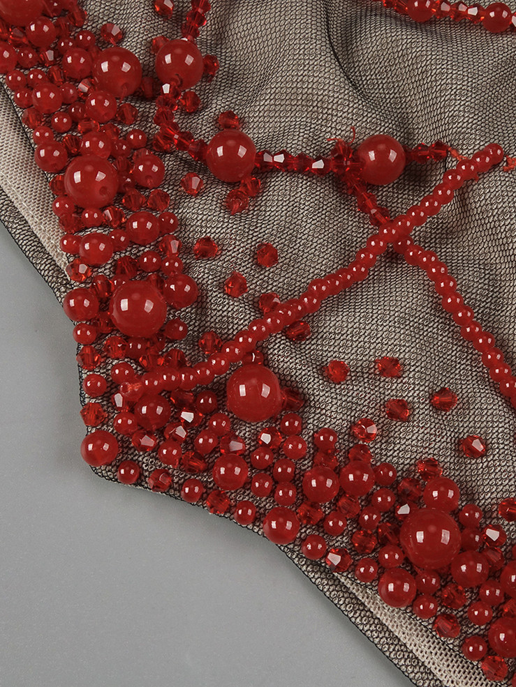 Infra-Red Corset Mini Dress