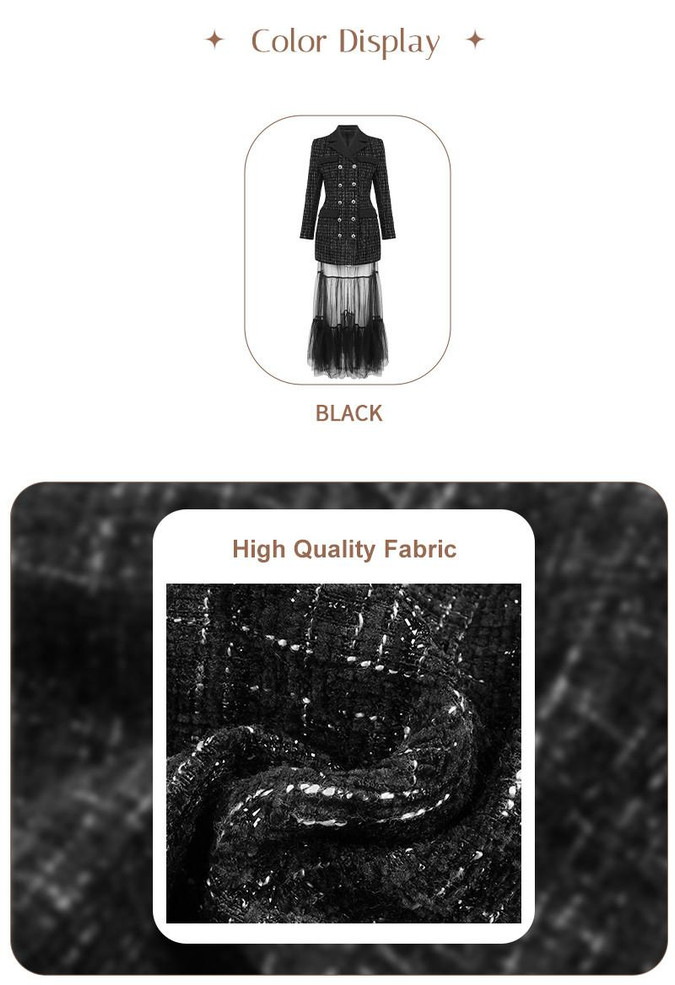 Grrly Grrls Tweed Blazer Dress Set  
