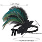 Grrly Grrls Vintage Feather Flapper Headband 1920s 