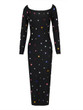 Grrly Grrls Multi-colored Crystal Midi Dress 