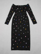 Grrly Grrls Multi-colored Crystal Midi Dress 