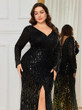Grrly Grrls Sequined Essence Plus Size Maxi Dress 
