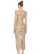 Grrly Grrls Sparkling Mirage Keyhole Sequin Midi Dress 