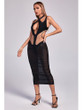 Grrly Grrls Ethereal Mirage Halter Midi Dress  