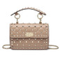 Grrly Grrls Sheepskin Rivet Chain Shoulder Bag 