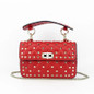 Grrly Grrls Sheepskin Rivet Chain Shoulder Bag 