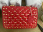 Grrly Grrls Sheepskin Rivet Chain Shoulder Bag 