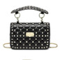 Grrly Grrls Sheepskin Rivet Chain Shoulder Bag 