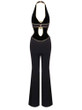 Grrly Grrls Golden Bloom Keyhole Jumpsuit 