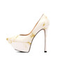 Grrly Grrls Prism Rise Patent Leather Platform Stilettos 