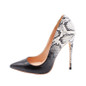 Grrly Grrls Snake Pattern Gradient Pointed Toe Stilettos 