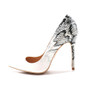 Grrly Grrls Snake Pattern Gradient Pointed Toe Stilettos 
