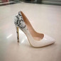 Grrly Grrls Snake Pattern Gradient Pointed Toe Stilettos 