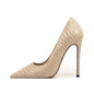 Grrly Grrls Serpent Glide Snake Pattern Stilettos 