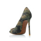Grrly Grrls Camouflage Pointed Toe Lock Stilettos 