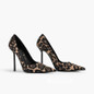 Grrly Grrls Wild Leopard Print Pointed Stilettos 
