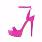 Grrly Grrls Glossy Platform Open-Toe Stilettos 