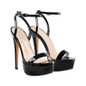 Grrly Grrls Glossy Platform Open-Toe Stilettos 
